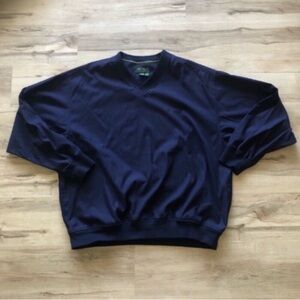 Eddie Bauer Men's Deep Blue V-Neck Sweater